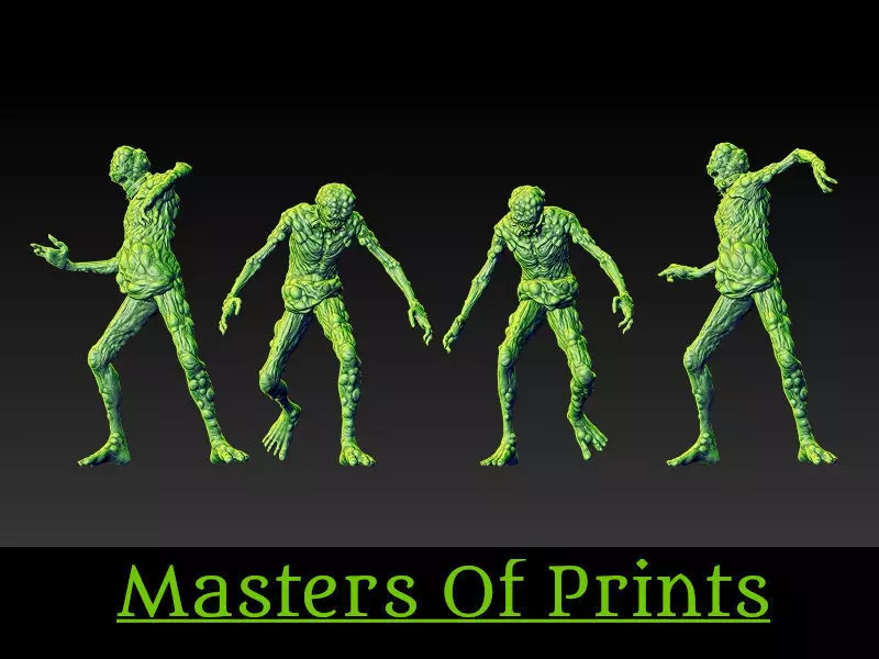 infected zombies vol 4 4 models 3D print model