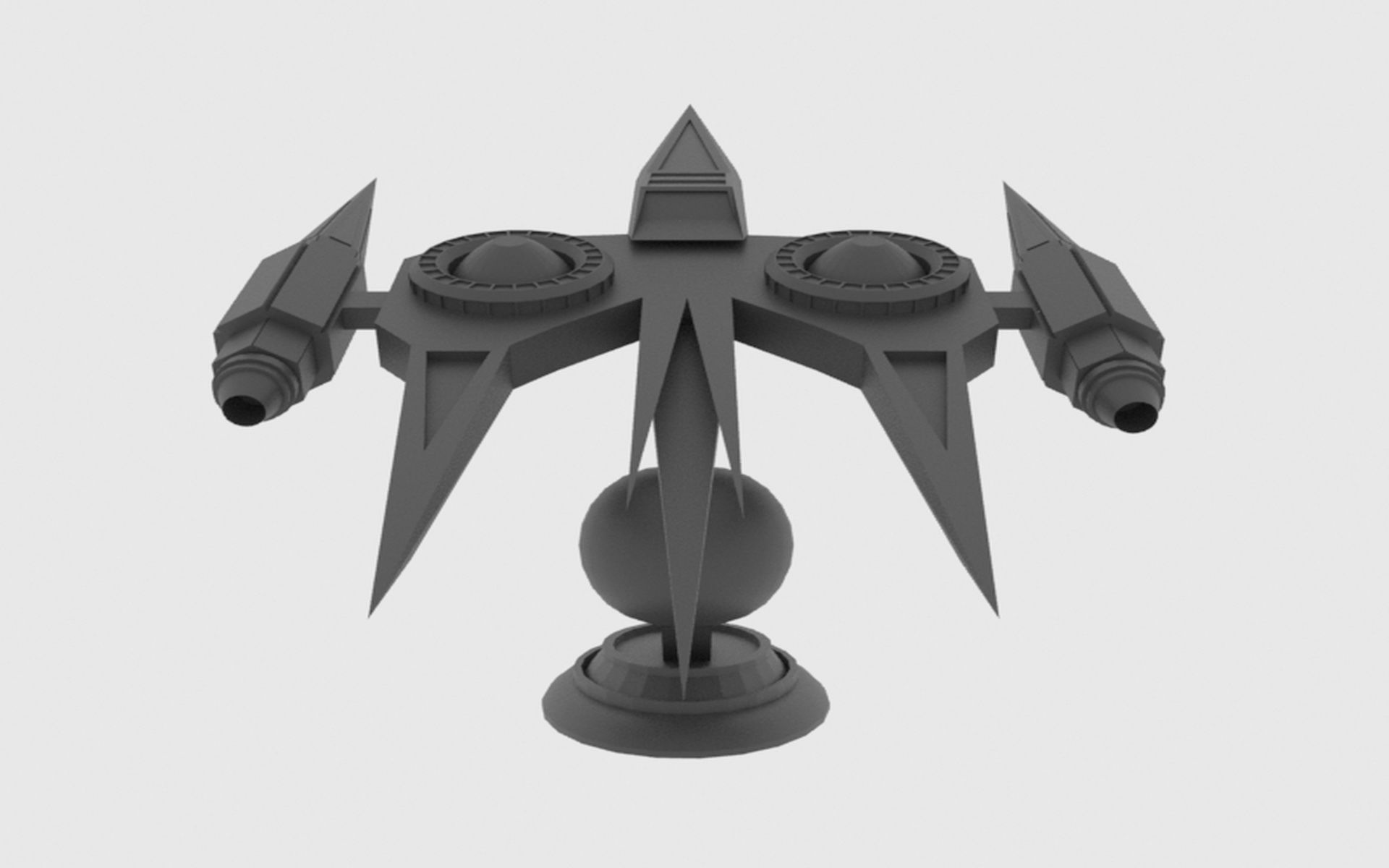 Zenit-A Spaceship Low-poly 3D model_18