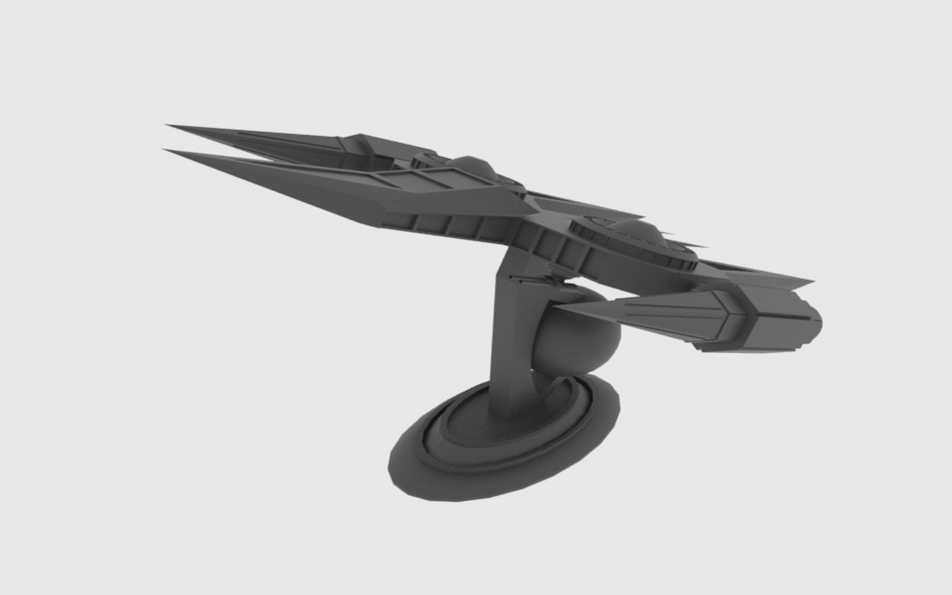 Zenit-A Spaceship Low-poly 3D model_22