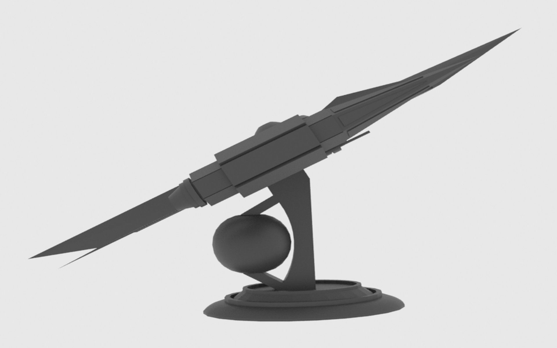 Zenit-A Spaceship Low-poly 3D model_14