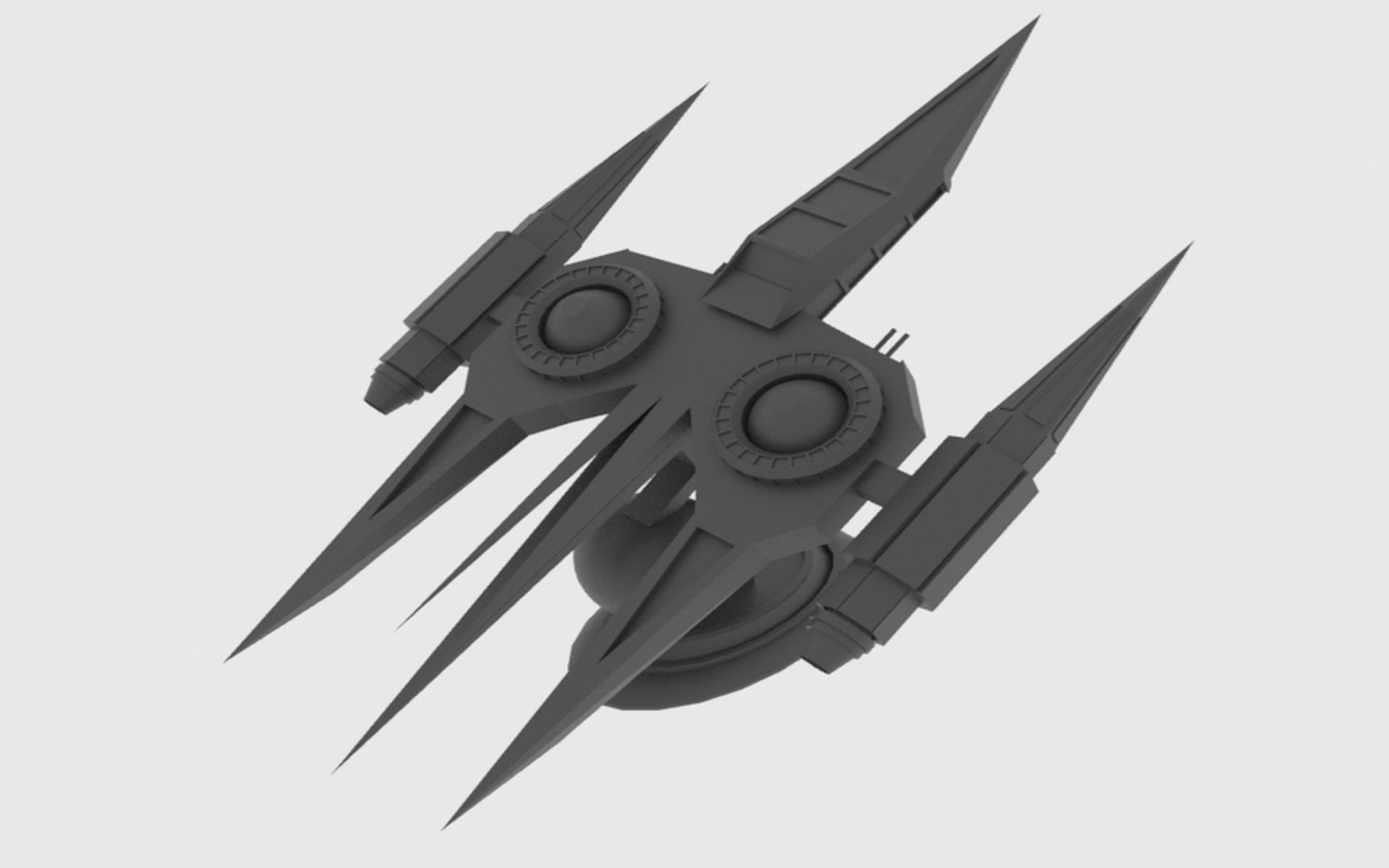 Zenit-A Spaceship Low-poly 3D model_17