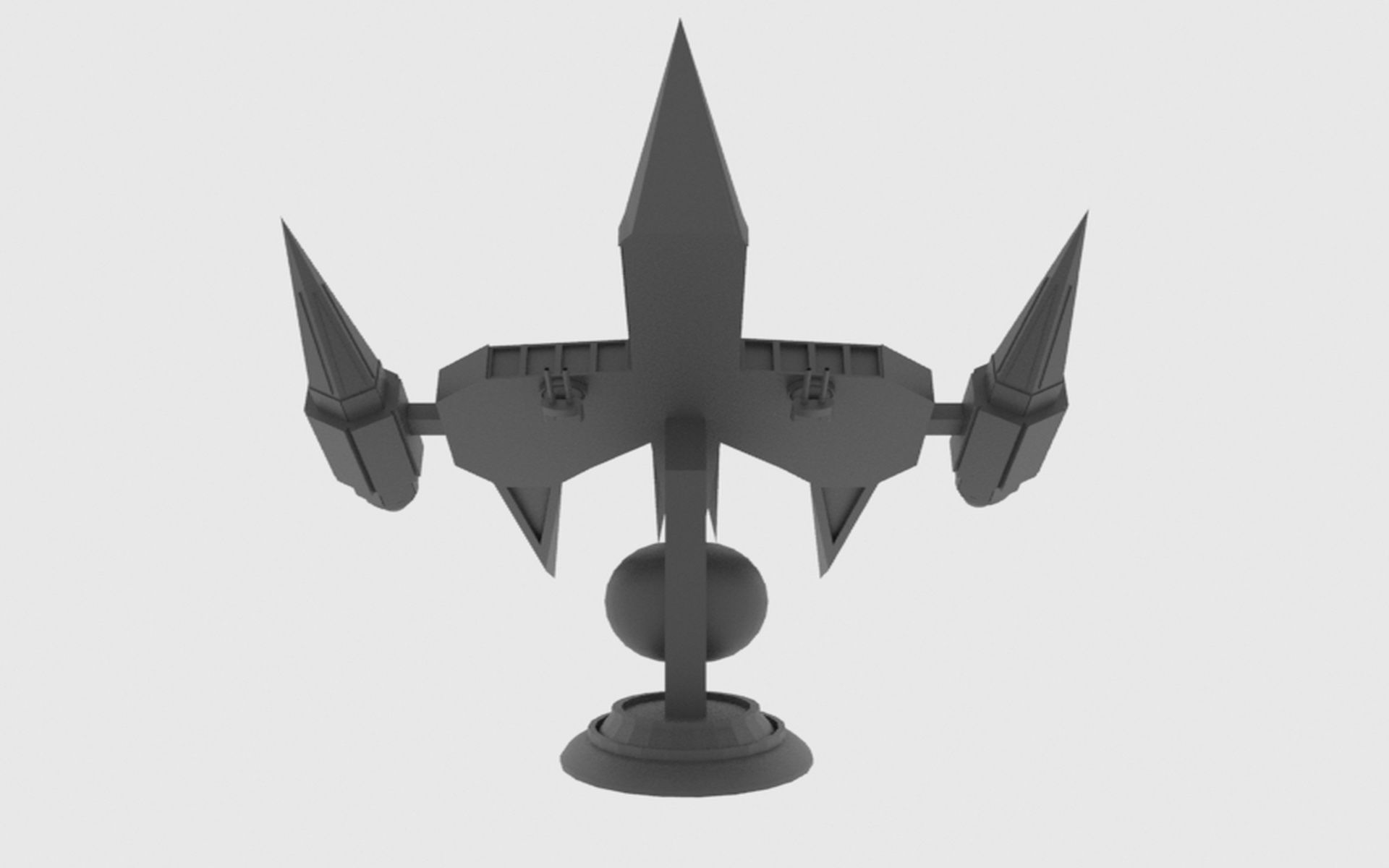 Zenit-A Spaceship Low-poly 3D model_12