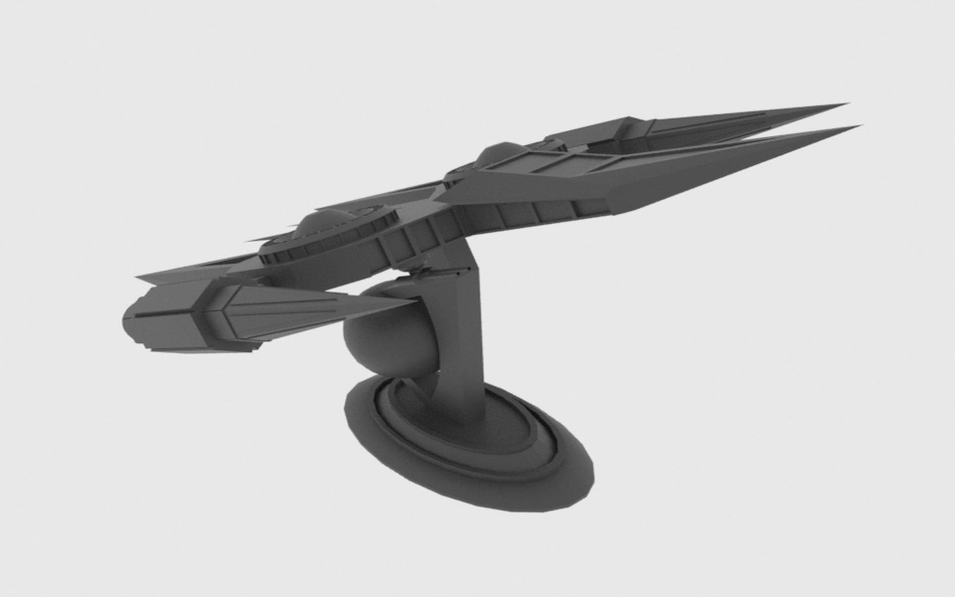 Zenit-A Spaceship Low-poly 3D model_20
