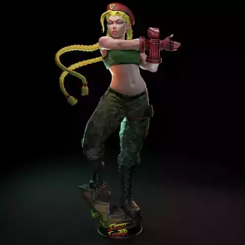 Cammy statue 3D print model