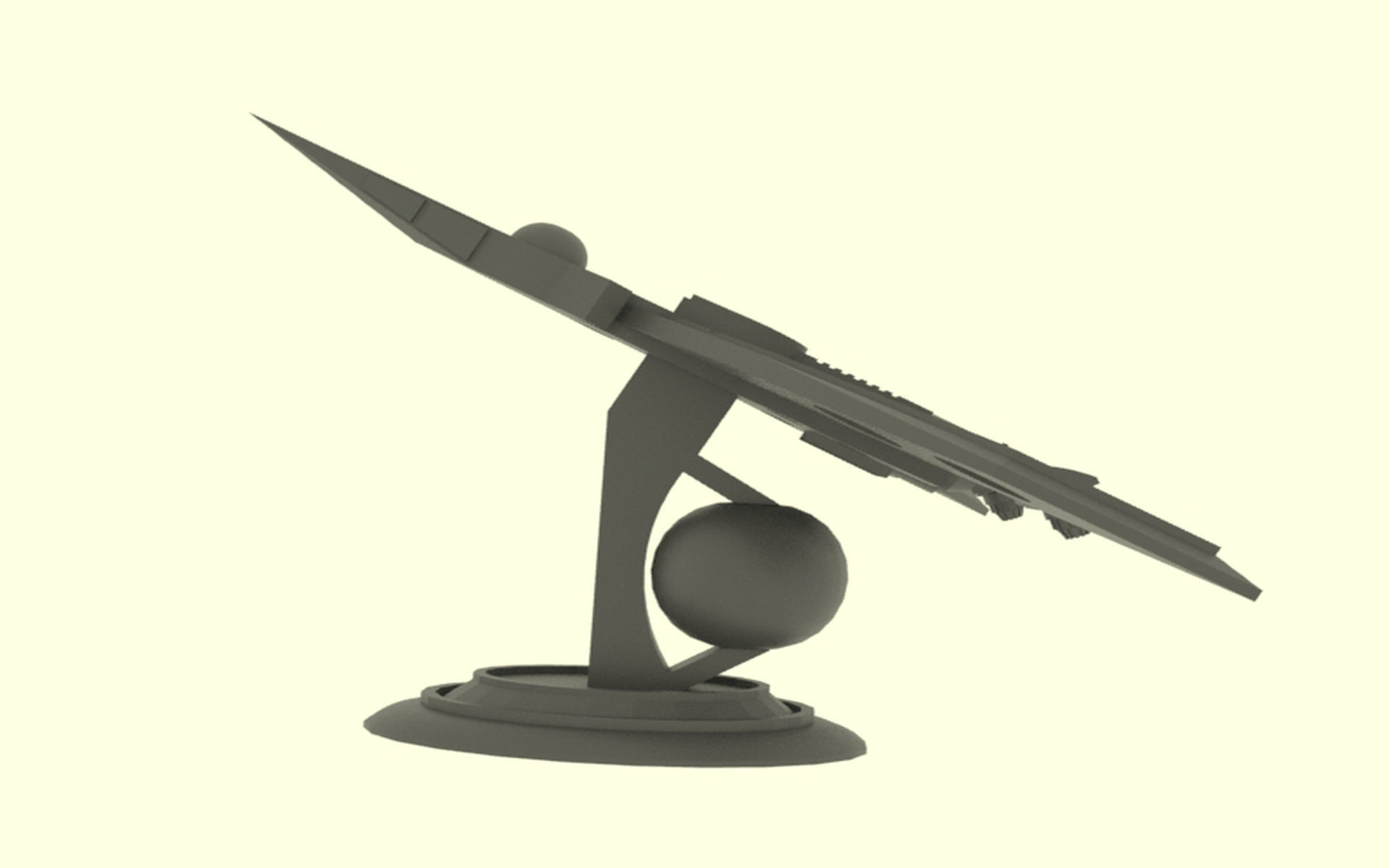 Zenit-TU Spaceship  Low-poly 3D model_10