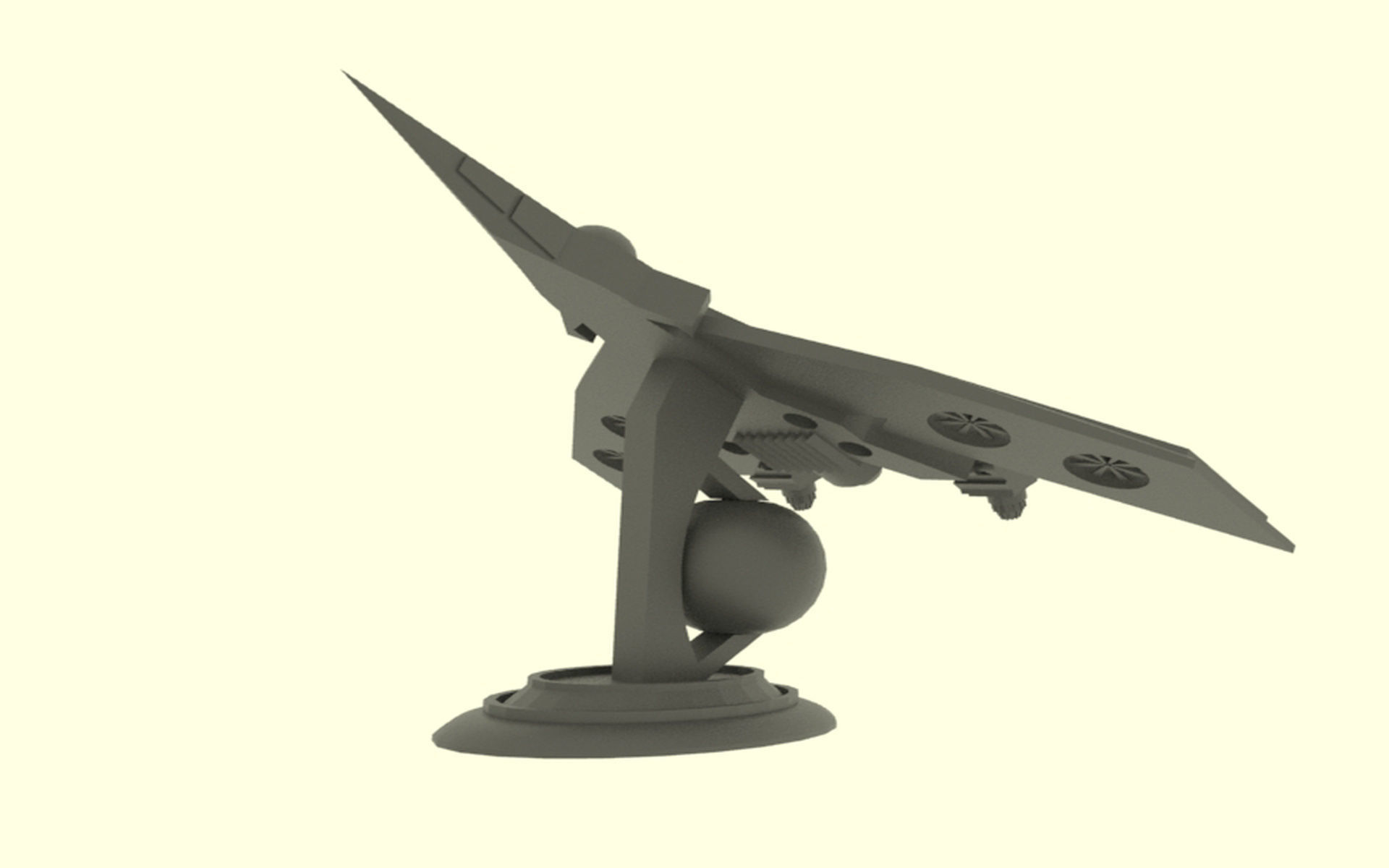 Zenit-TU Spaceship  Low-poly 3D model_7