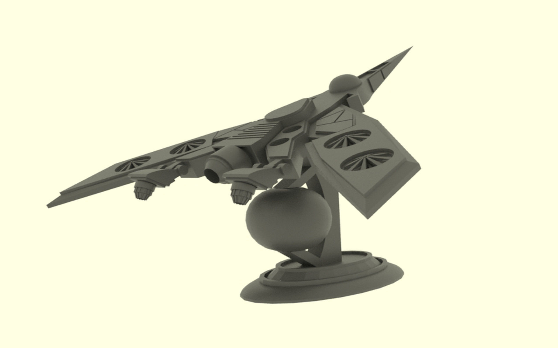 Zenit-TU Spaceship  Low-poly 3D model_12