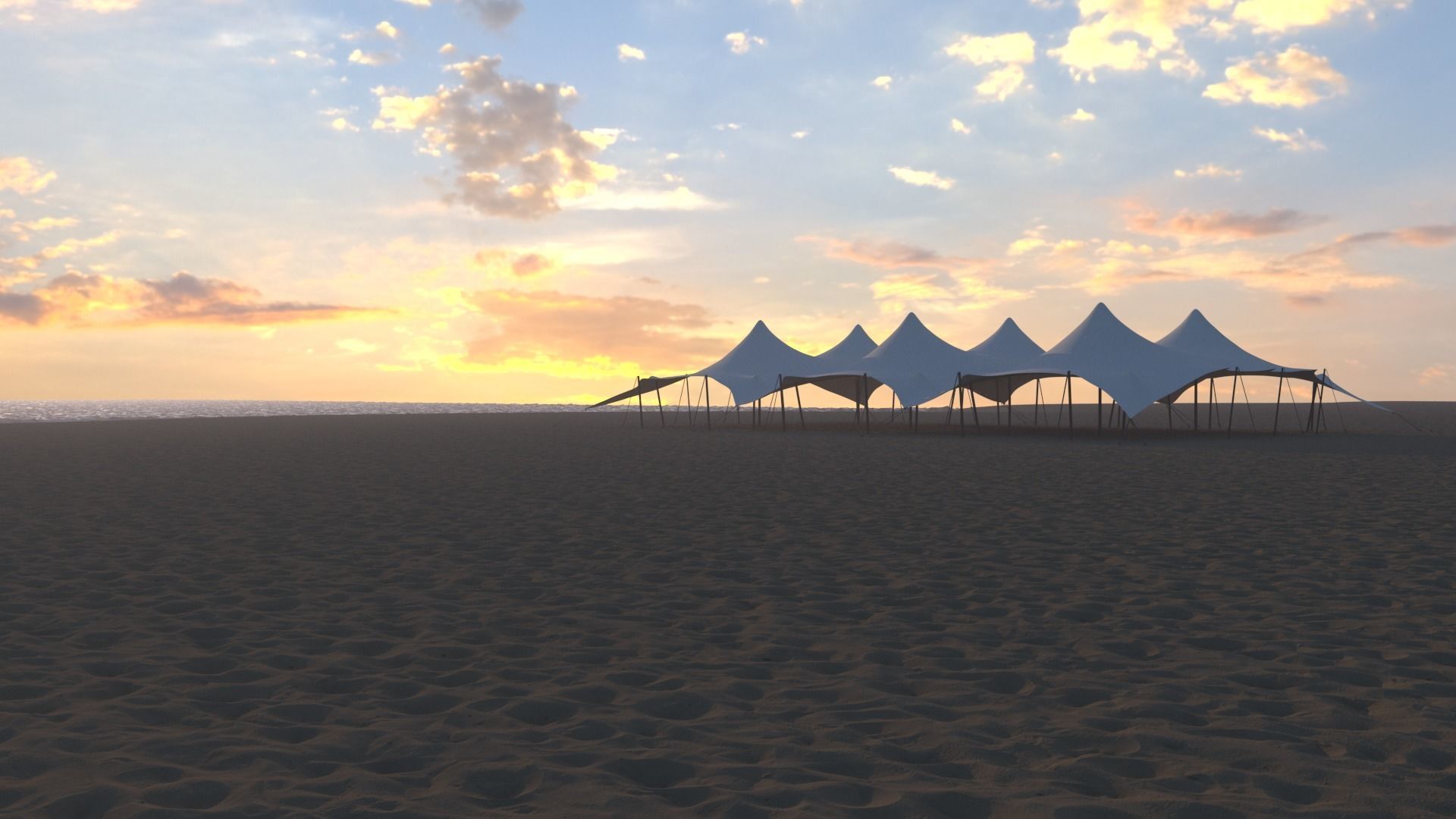 Bedouin Tent 3D model_4