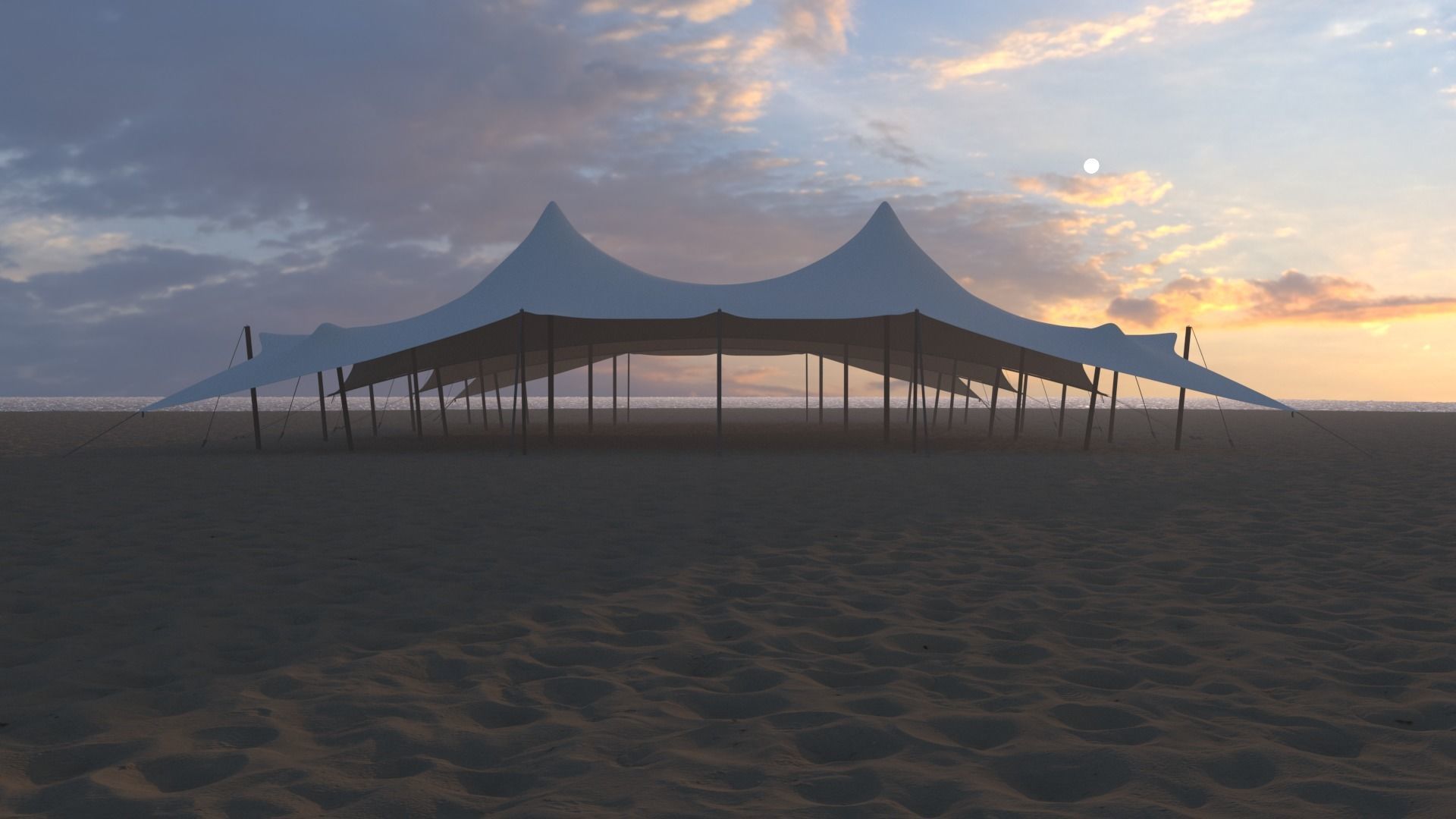Bedouin Tent 3D model_3
