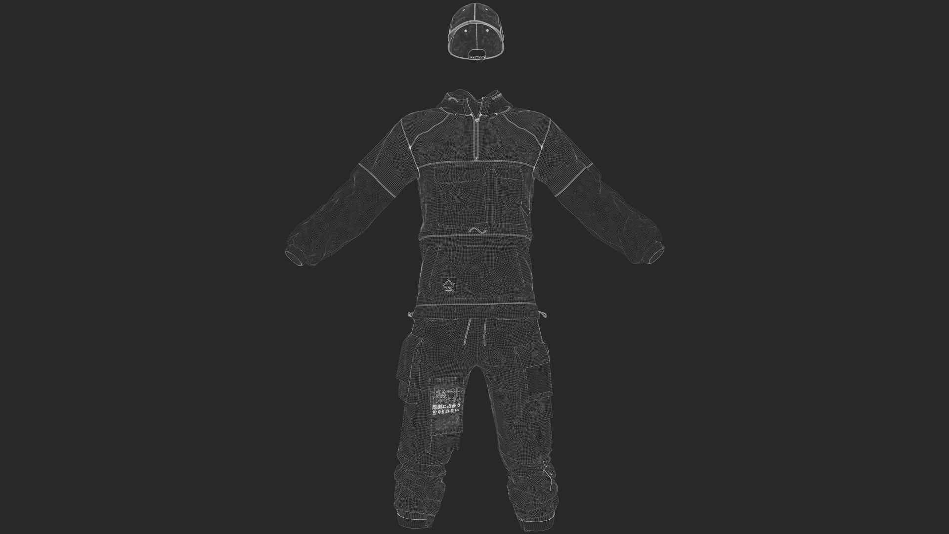 Mens Outfit 4 - Marvelous Designer with Video Process 3D model_5