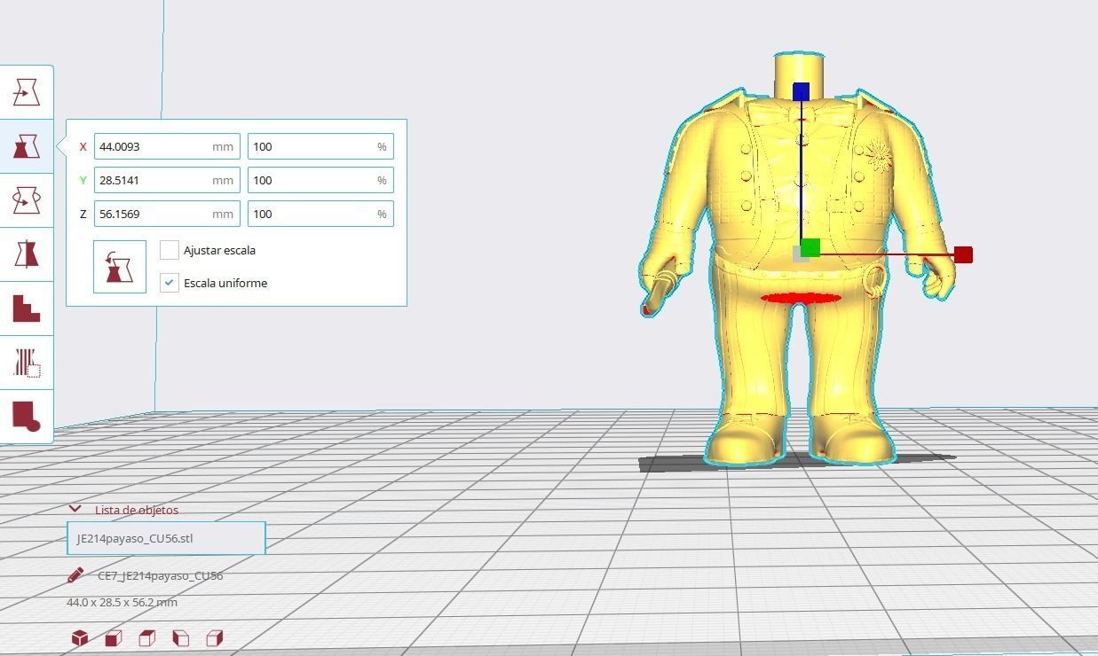 Payaso normal dbd 3D print model_1