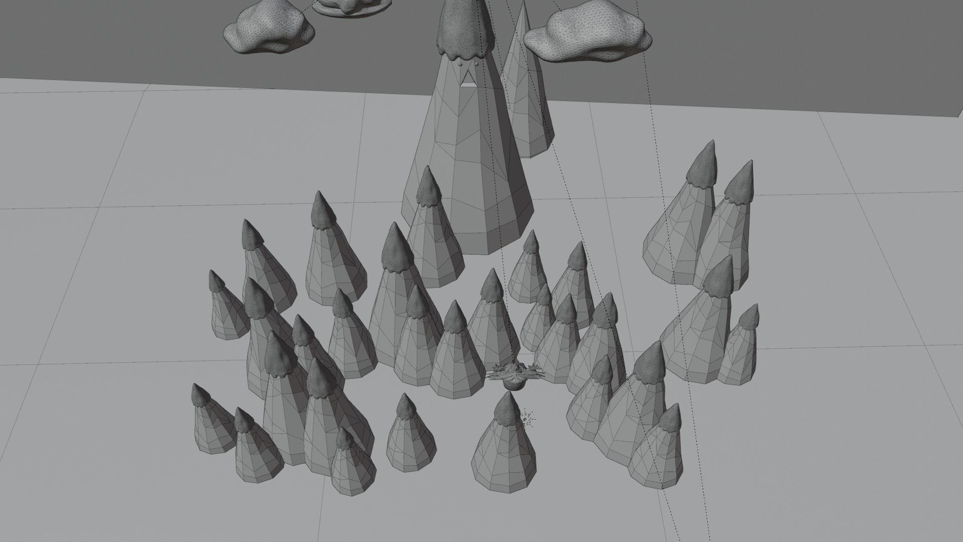 Ice kingdom and Ice king Low-poly 3D model_15