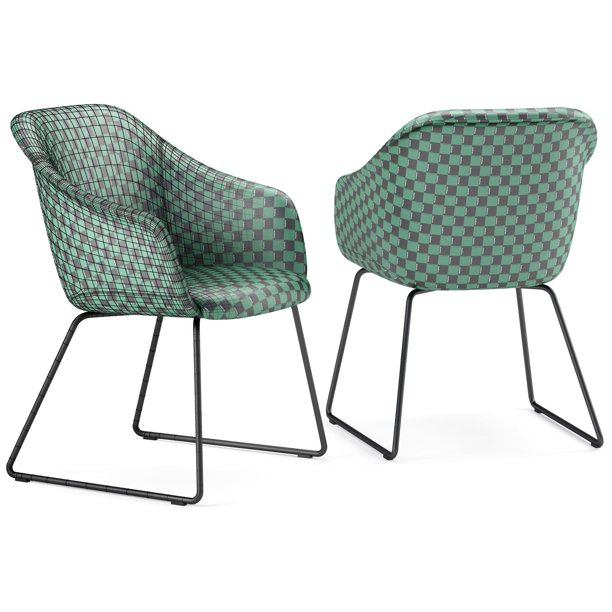 Potocco Lyz 918 Psli Chair 3D model_7