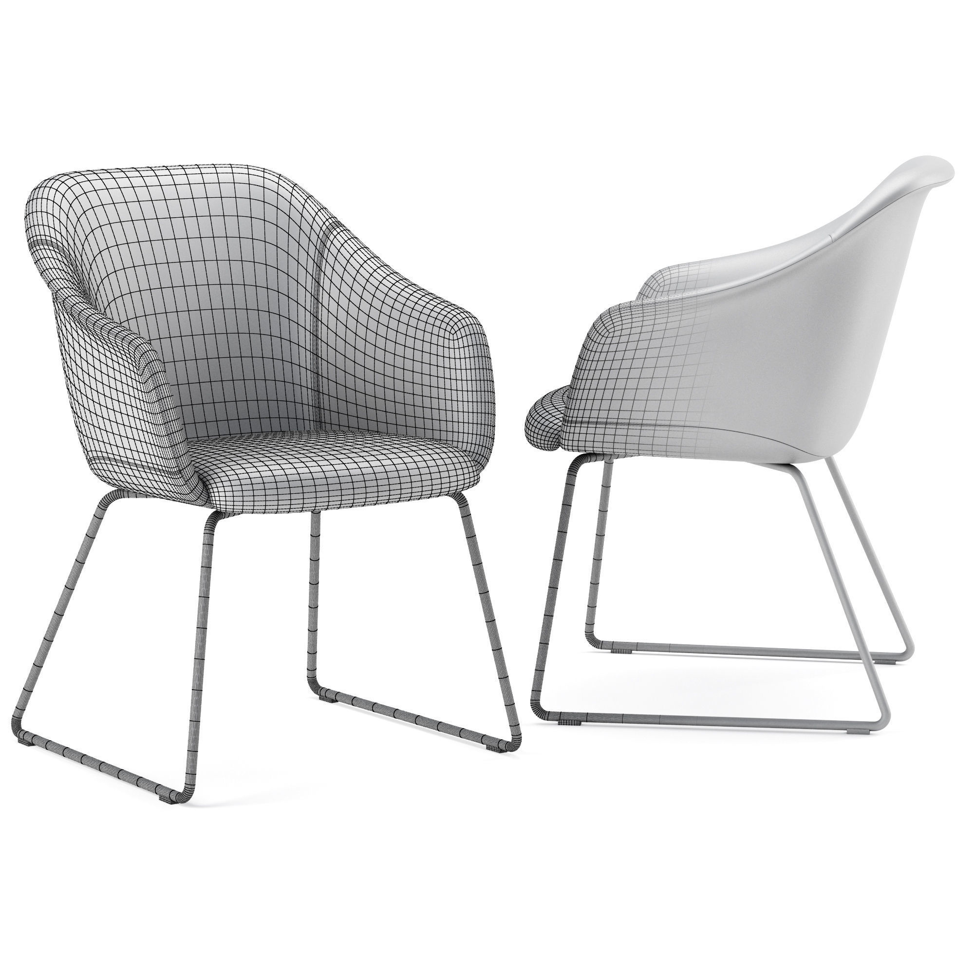 Potocco Lyz 918 Psli Chair 3D model_8