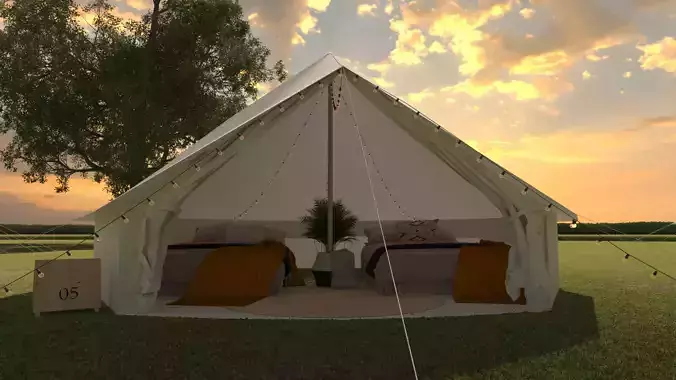 Outdoor Luxury Tent 3D model