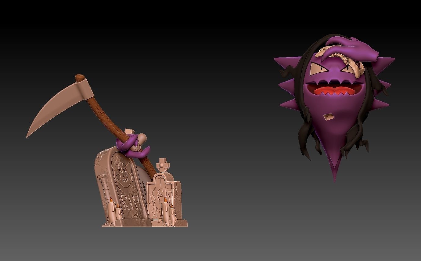 pokemon haunter halloween  3D print model_9