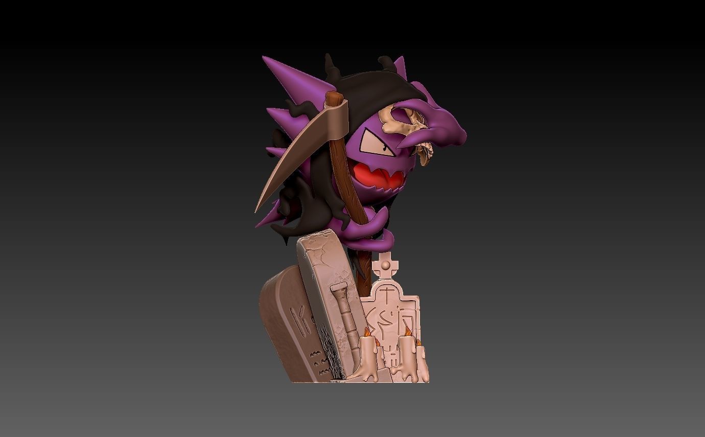 pokemon haunter halloween  3D print model_3