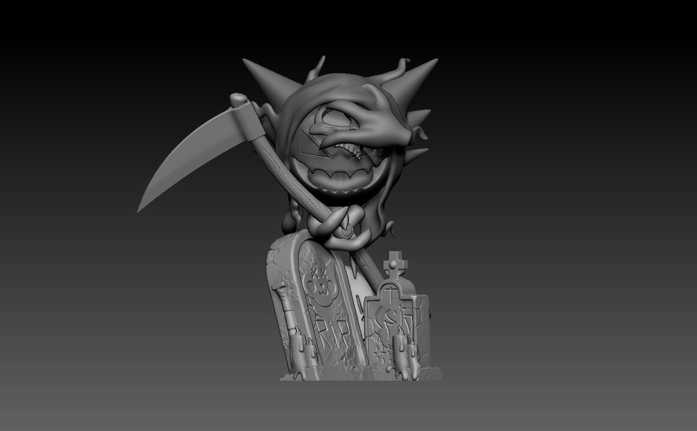 pokemon haunter halloween  3D print model_2