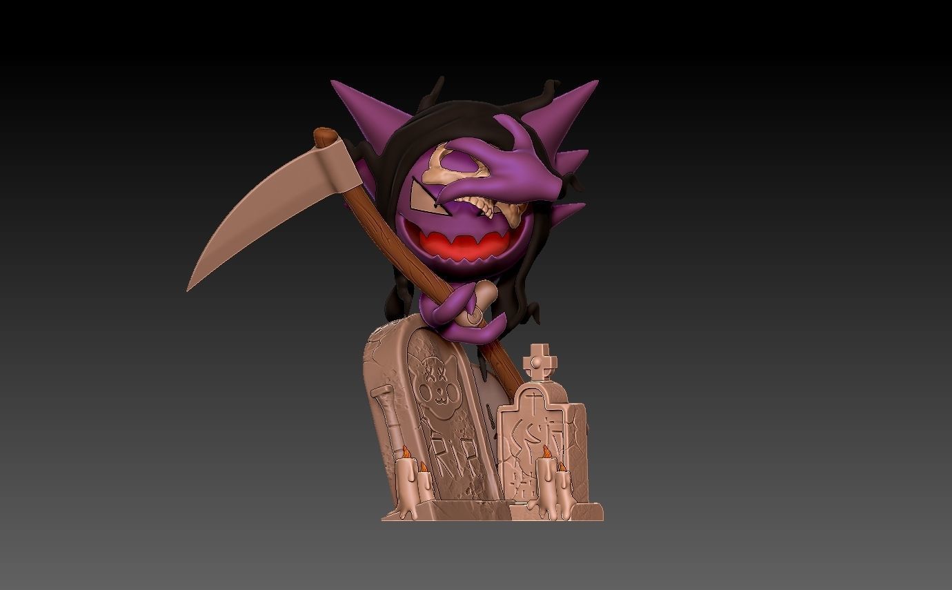 pokemon haunter halloween  3D print model_1