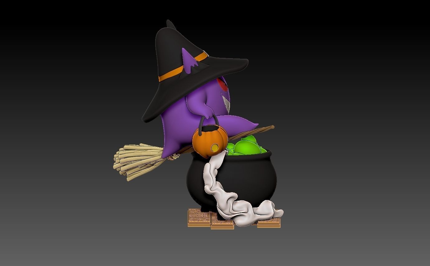 pokemon gengar halloween 2022 3D print model_12