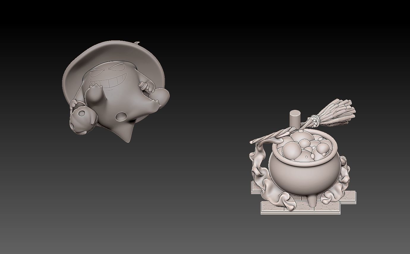 pokemon gengar halloween 2022 3D print model_5