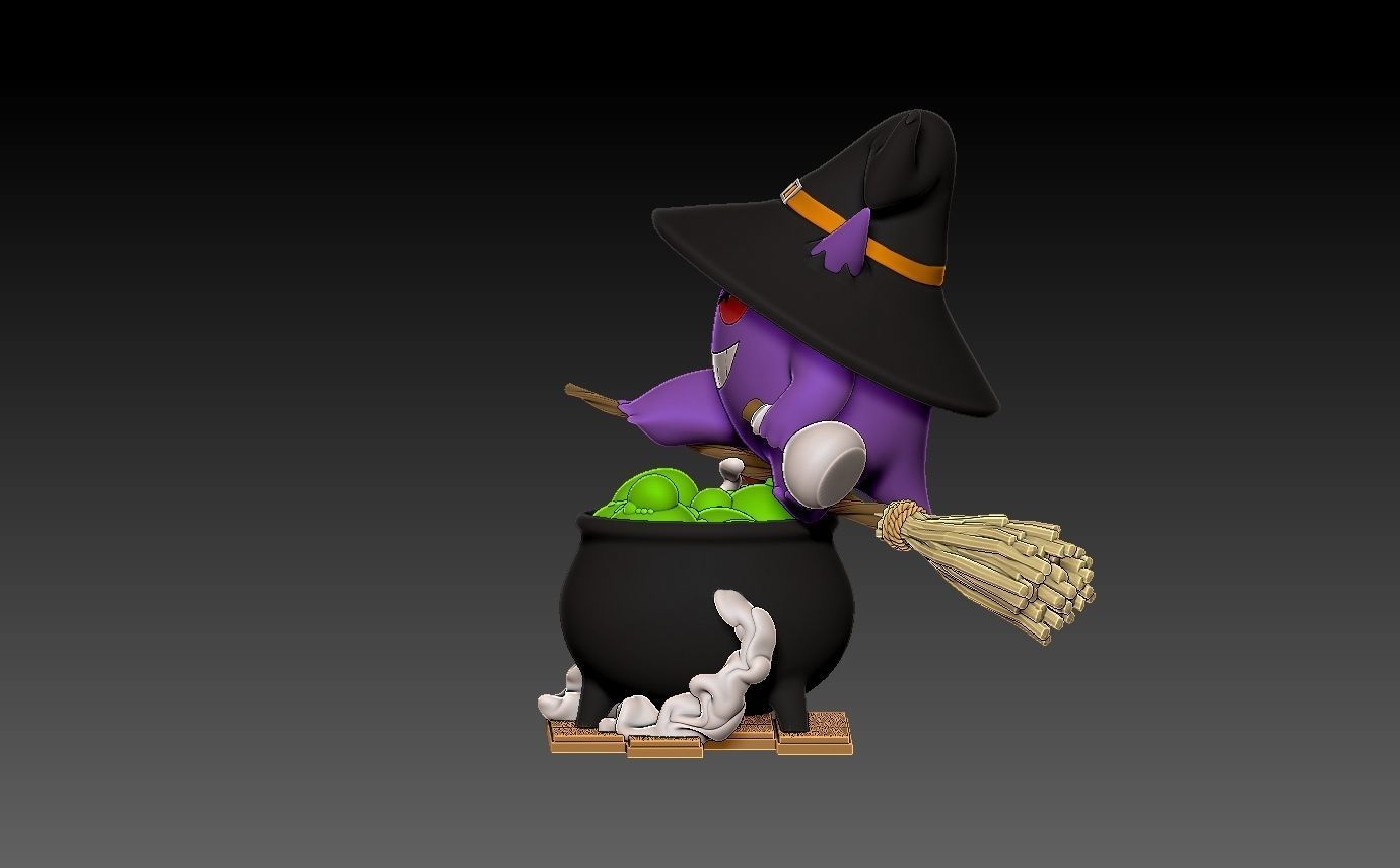 pokemon gengar halloween 2022 3D print model_8
