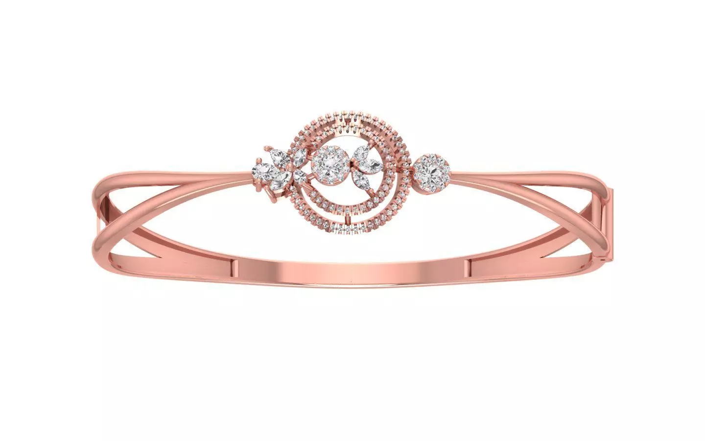 Women Bracelet 3dm STL OBJ FBX Renders details 3D print model_0