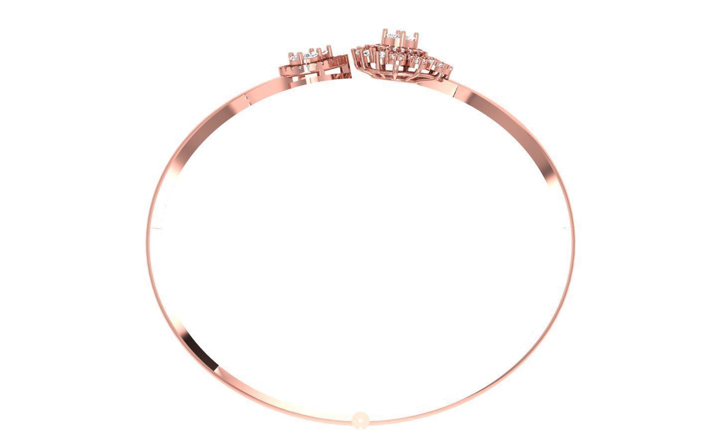 Women Bracelet 3dm STL OBJ FBX Renders details 3D print model_1