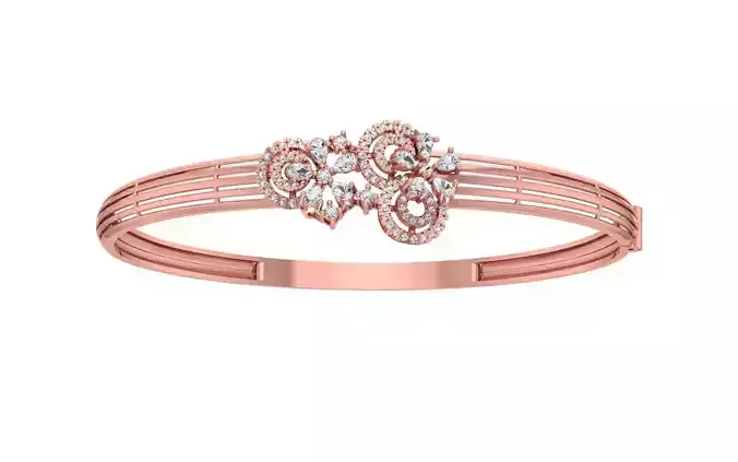 Women Bracelet 3dm STL OBJ FBX Renders details