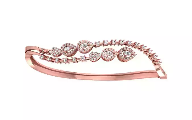 Women Bracelet 3dm STL OBJ FBX Renders details