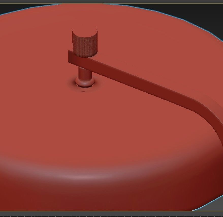 ASTORIA modern table lamp with metal base 3D model_4