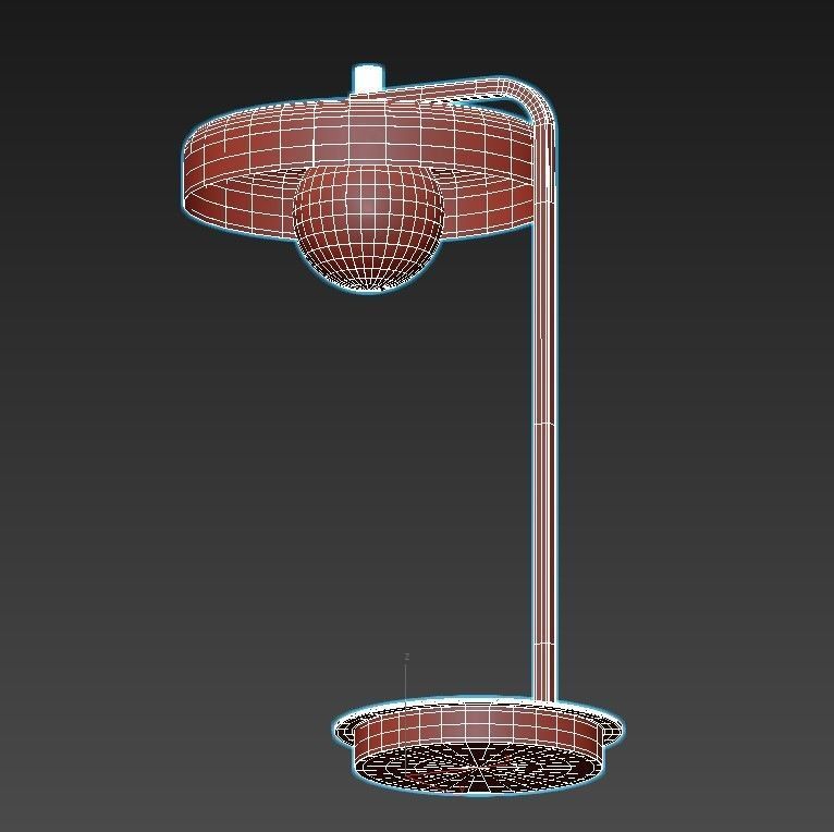 ASTORIA modern table lamp with metal base 3D model_3