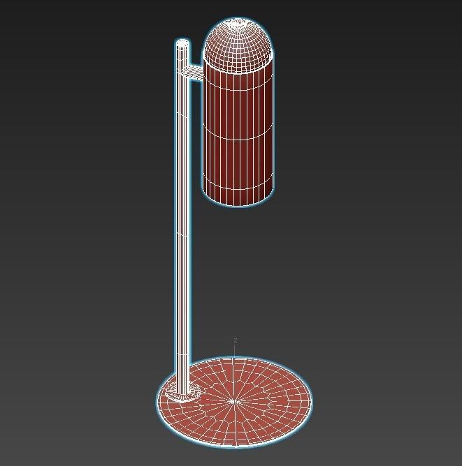 HYBRID table lamp with ball on top 3D model_2