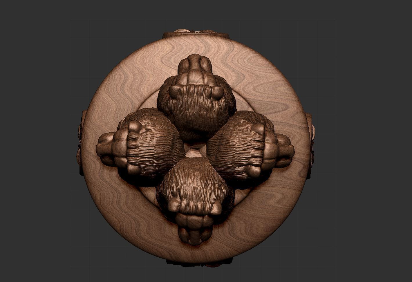 Ashoka  statue of Indian government 3D print model_1