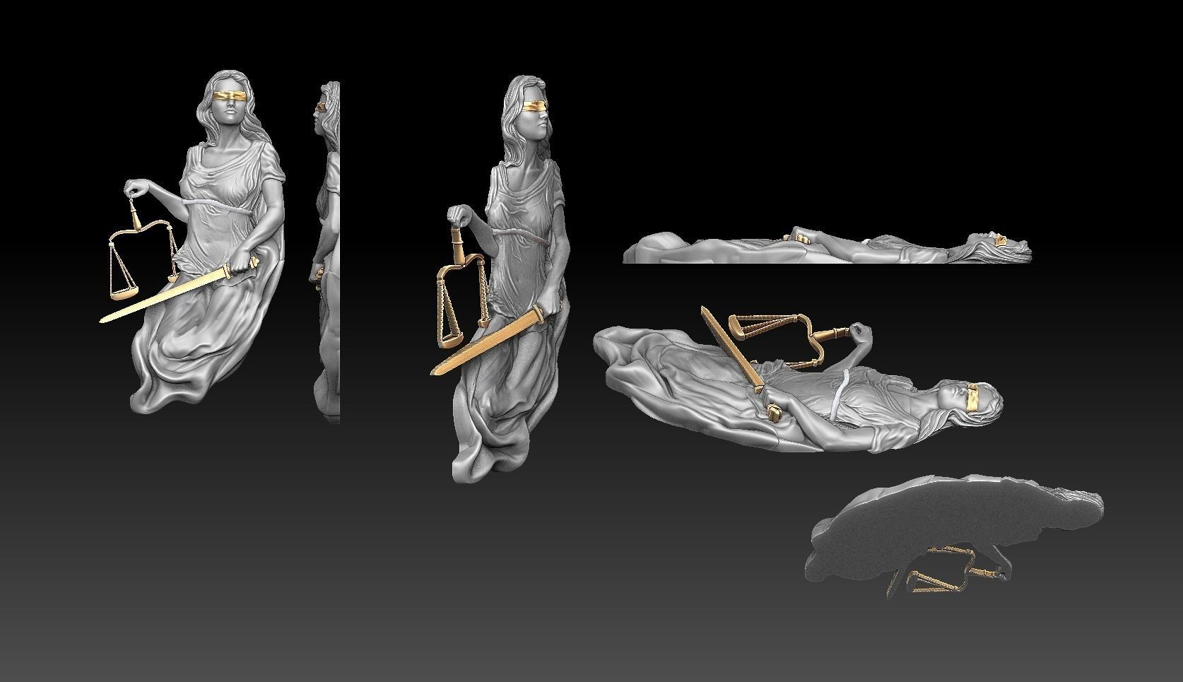 lybra zodiac Jewelry pendant 2022 3D print model 3D print model_8