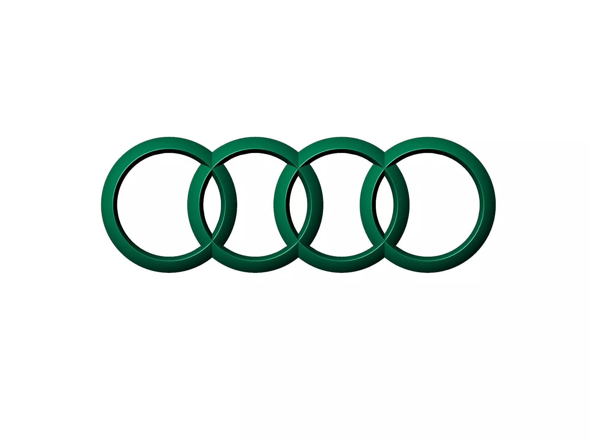 Audi Logo Free 3D print model