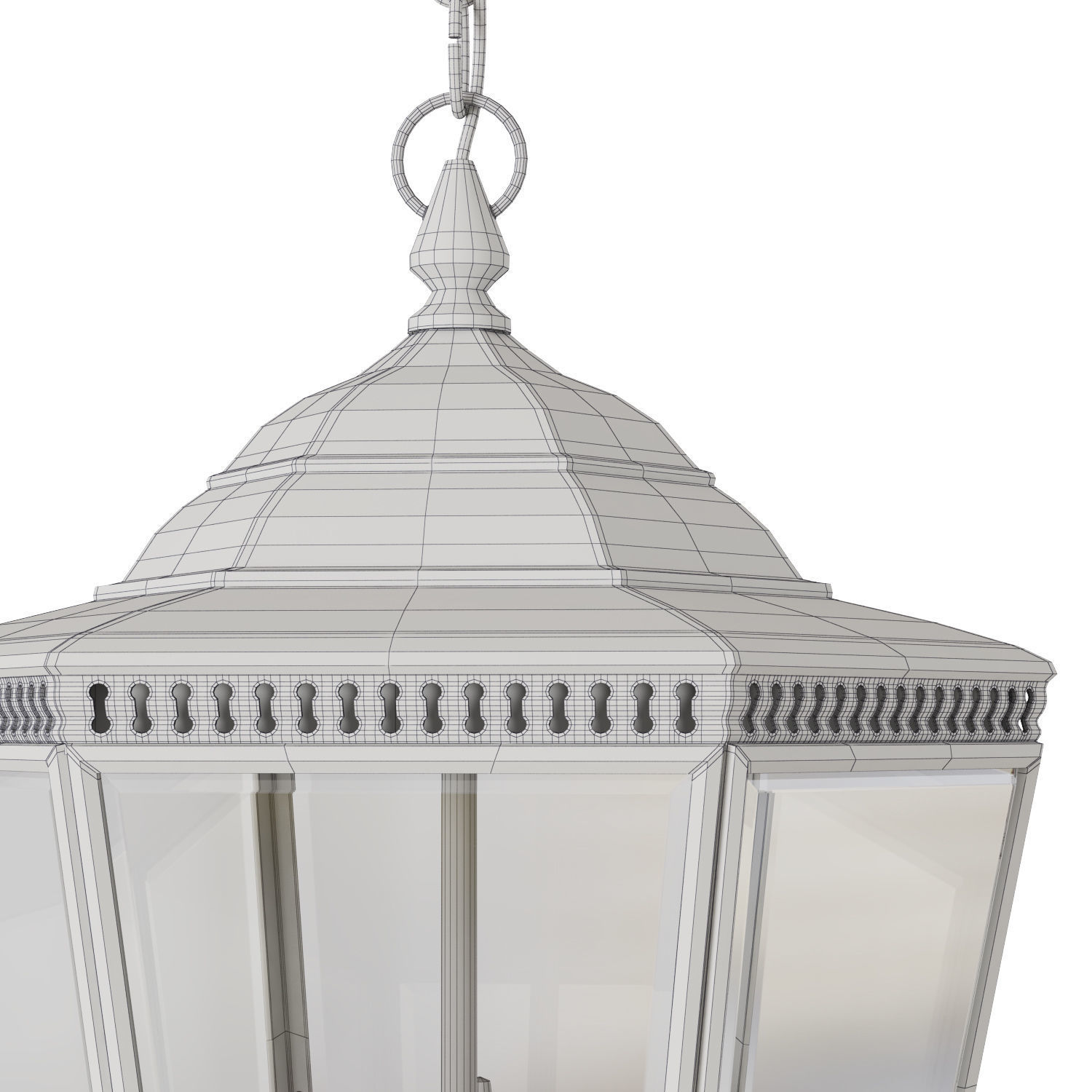 Vaughan Georgian Porch Lantern 3D model_4
