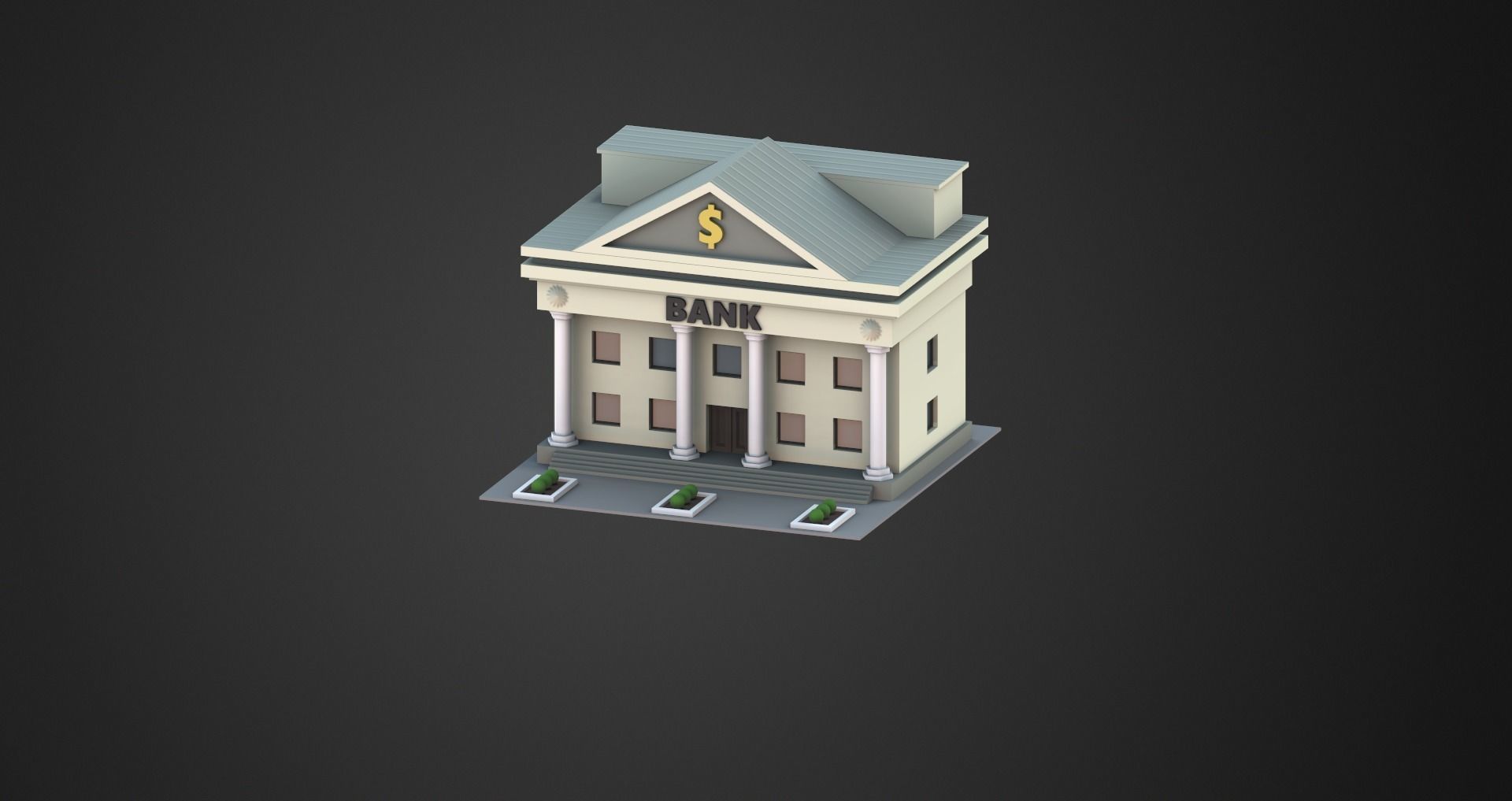 Low Poly City Pack Low-poly 3D model_60