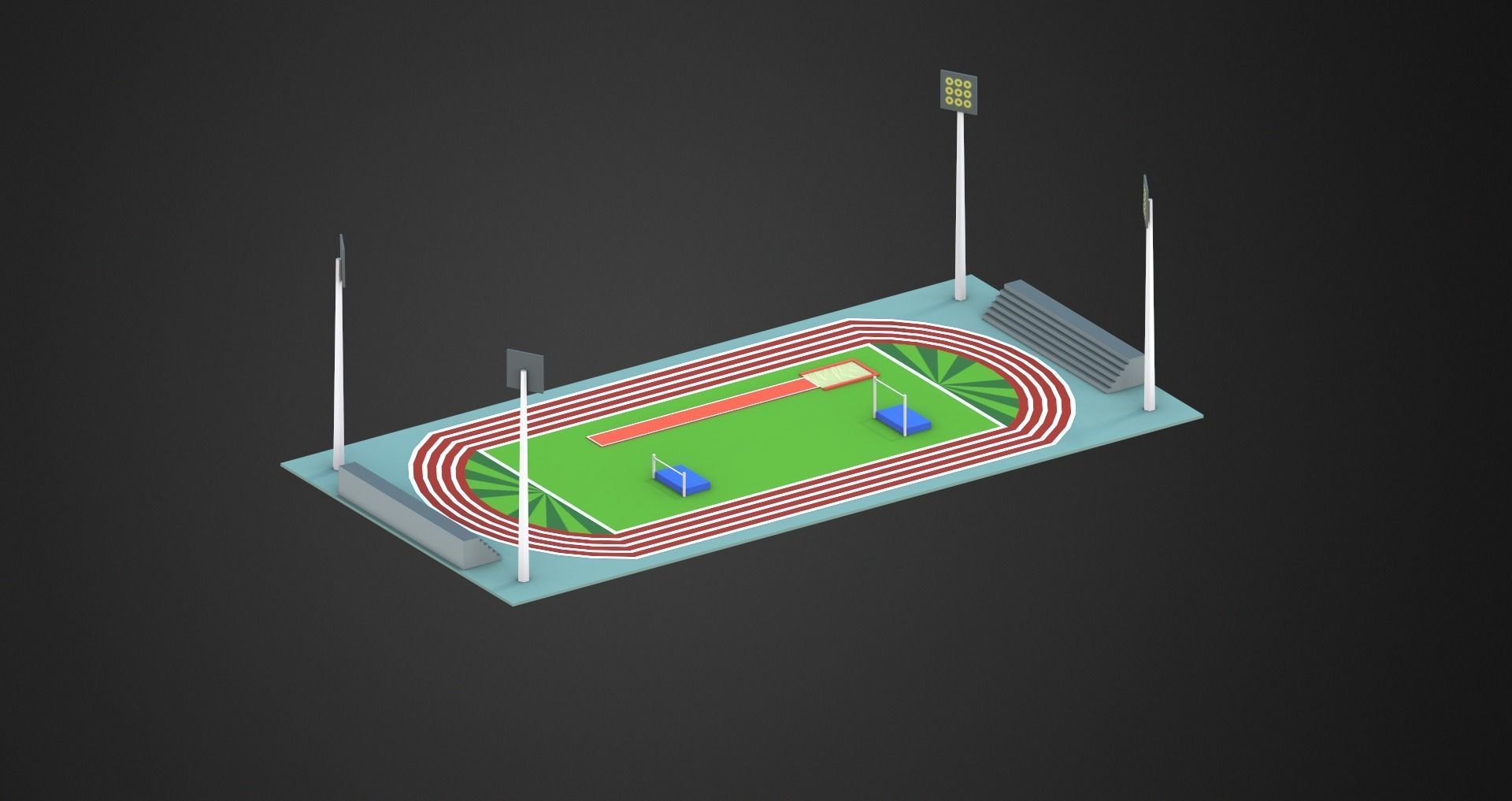 Low Poly City Pack Low-poly 3D model_30