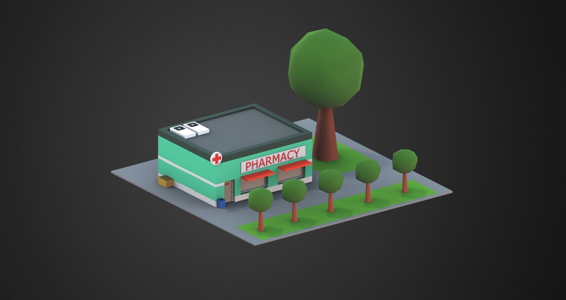 Low Poly City Pack Low-poly 3D model_29