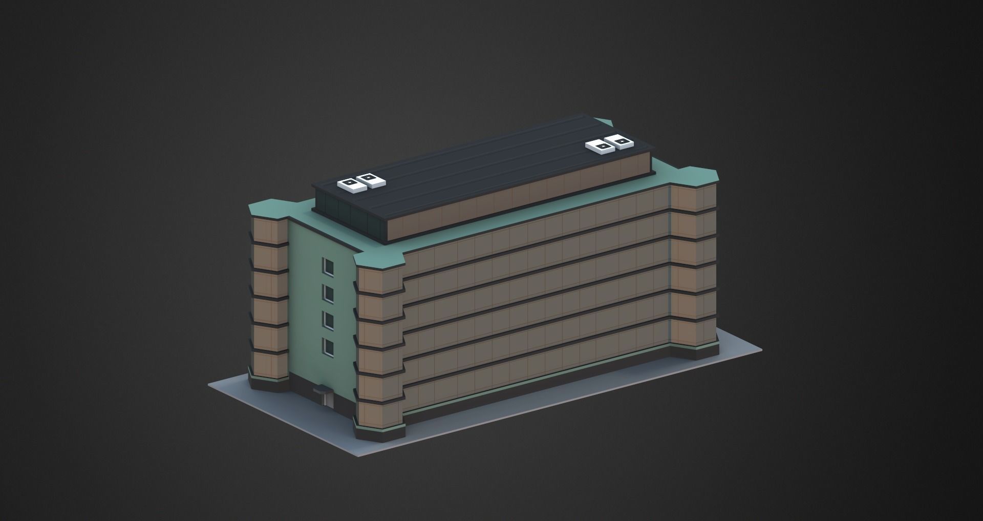 Low Poly City Pack Low-poly 3D model_59