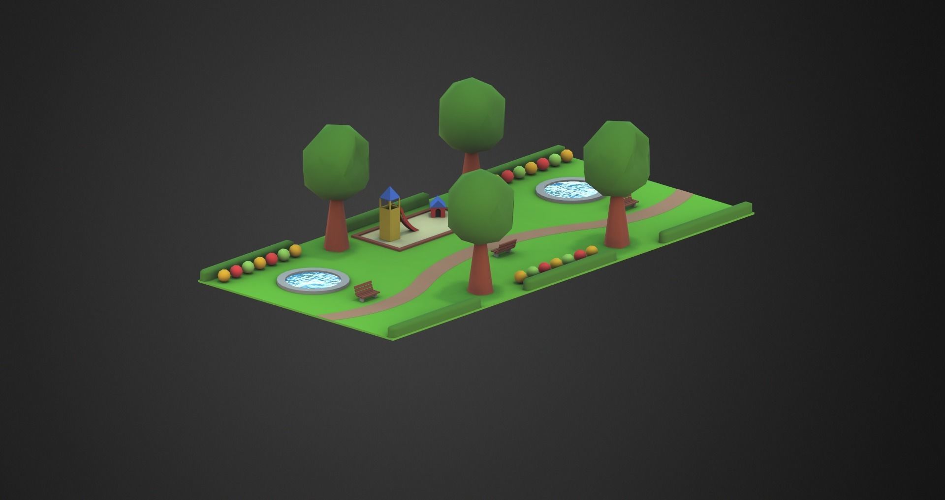 Low Poly City Pack Low-poly 3D model_24