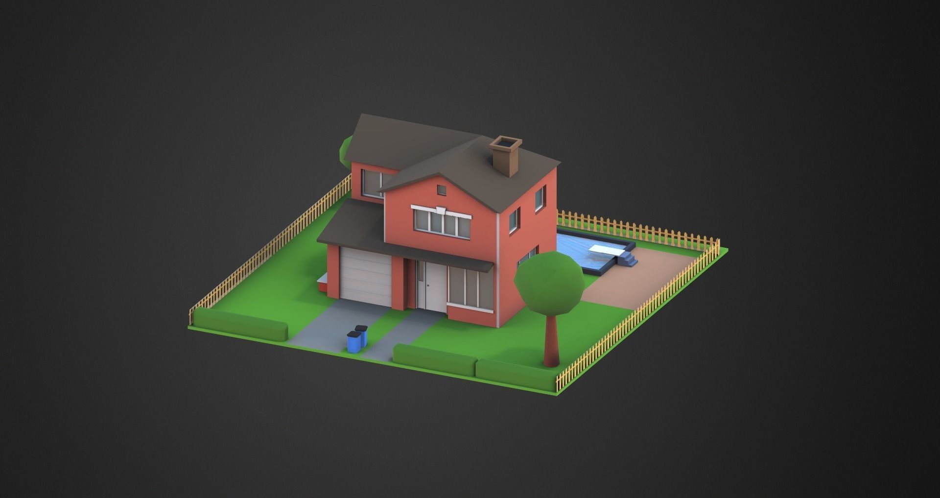 Low Poly City Pack Low-poly 3D model_46