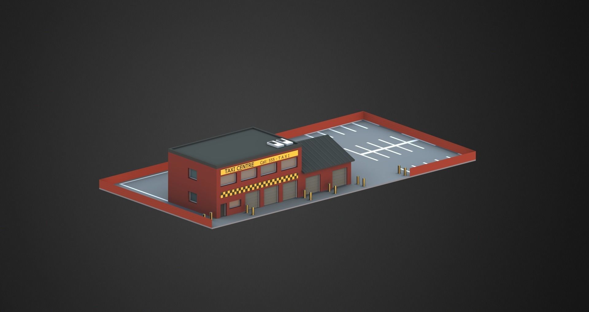 Low Poly City Pack Low-poly 3D model_102