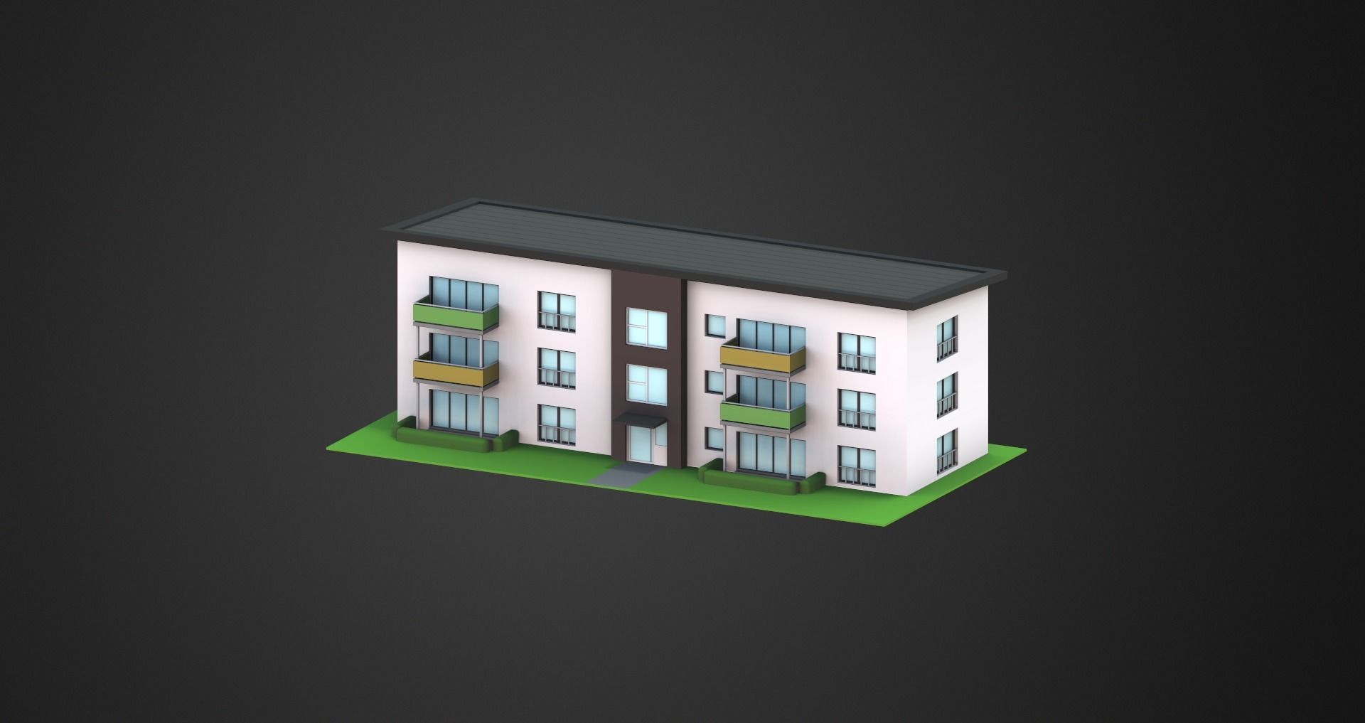 Low Poly City Pack Low-poly 3D model_34