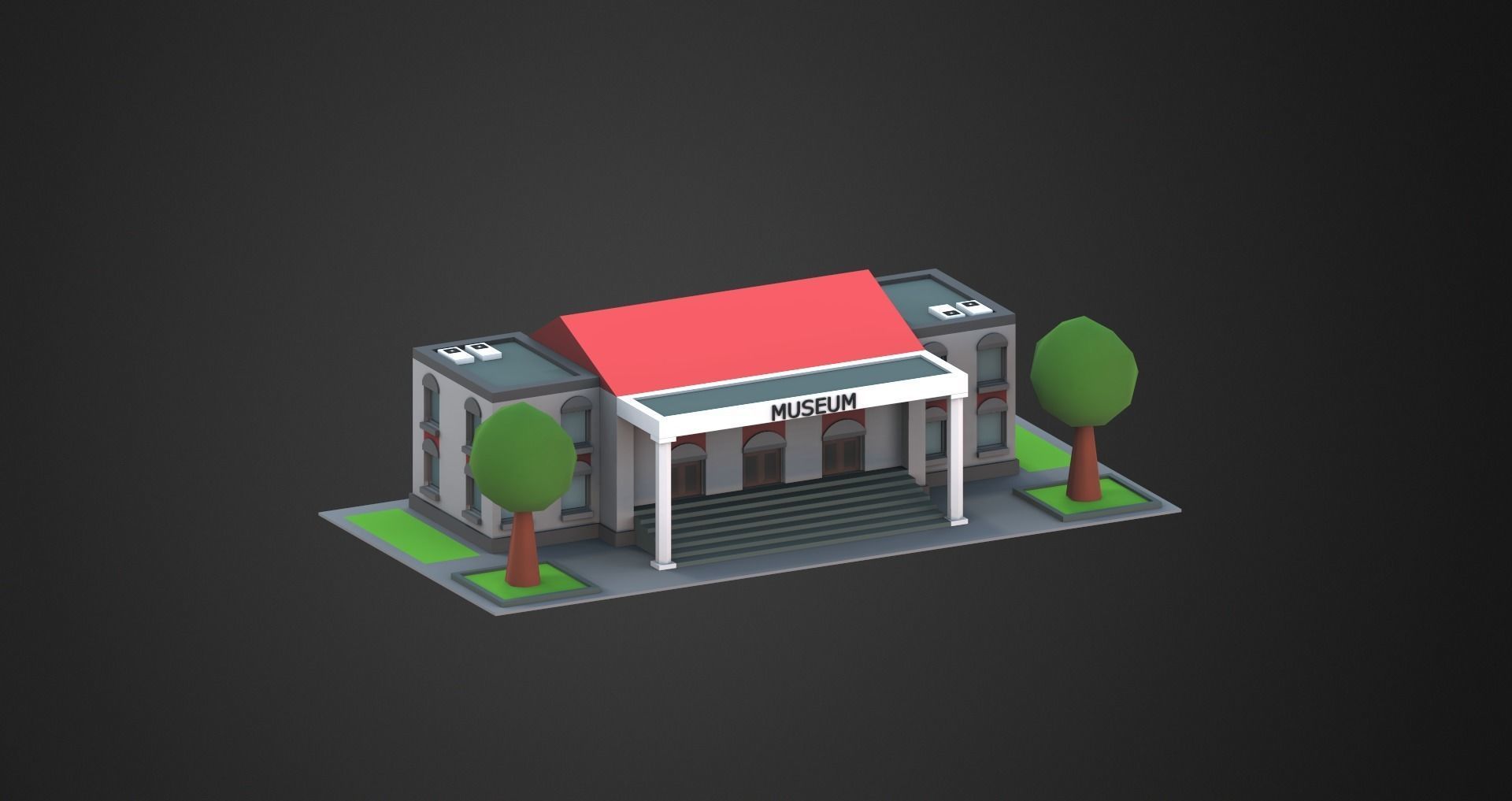 Low Poly City Pack Low-poly 3D model_15