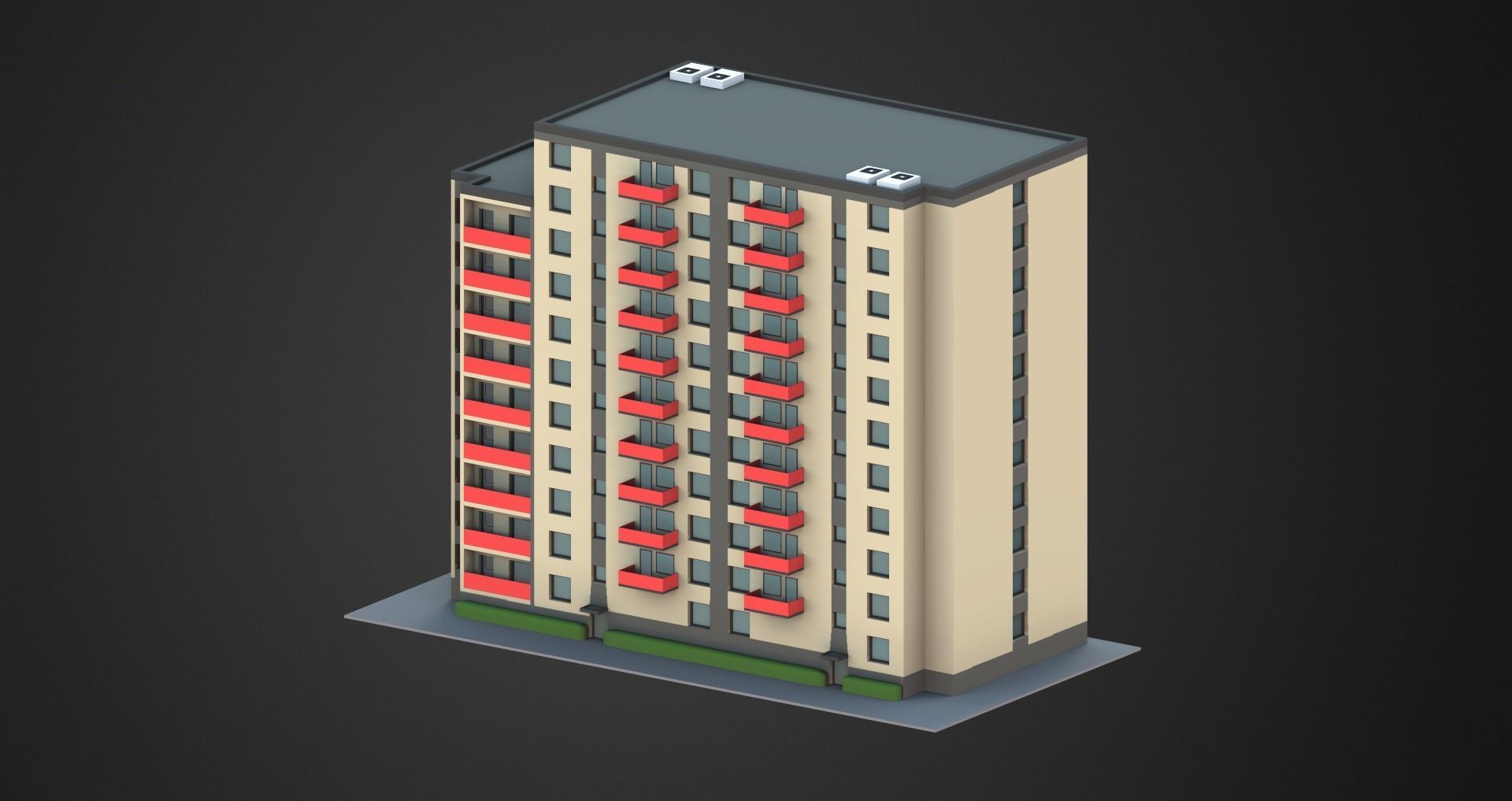 Low Poly City Pack Low-poly 3D model_40