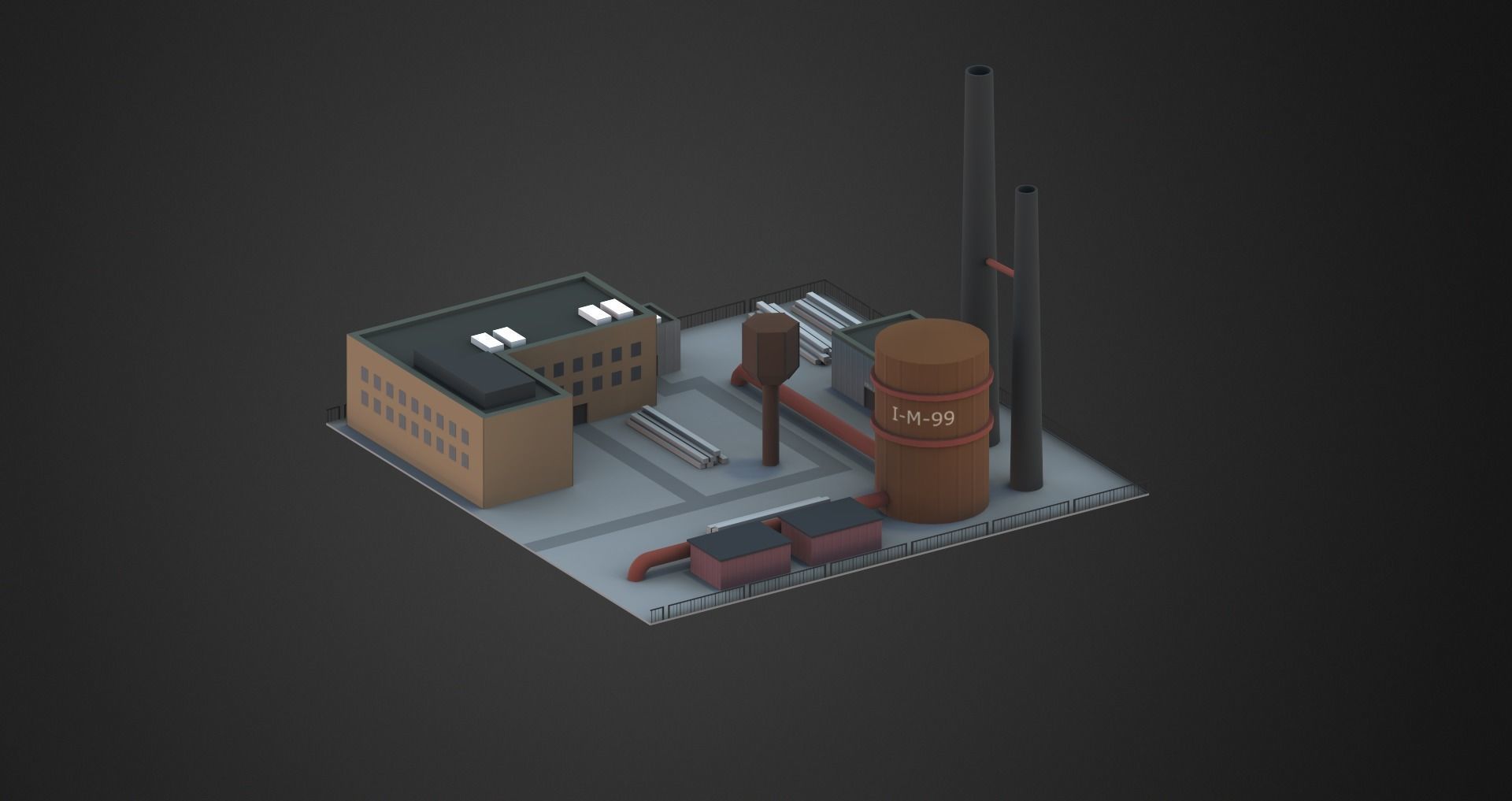 Low Poly City Pack Low-poly 3D model_53