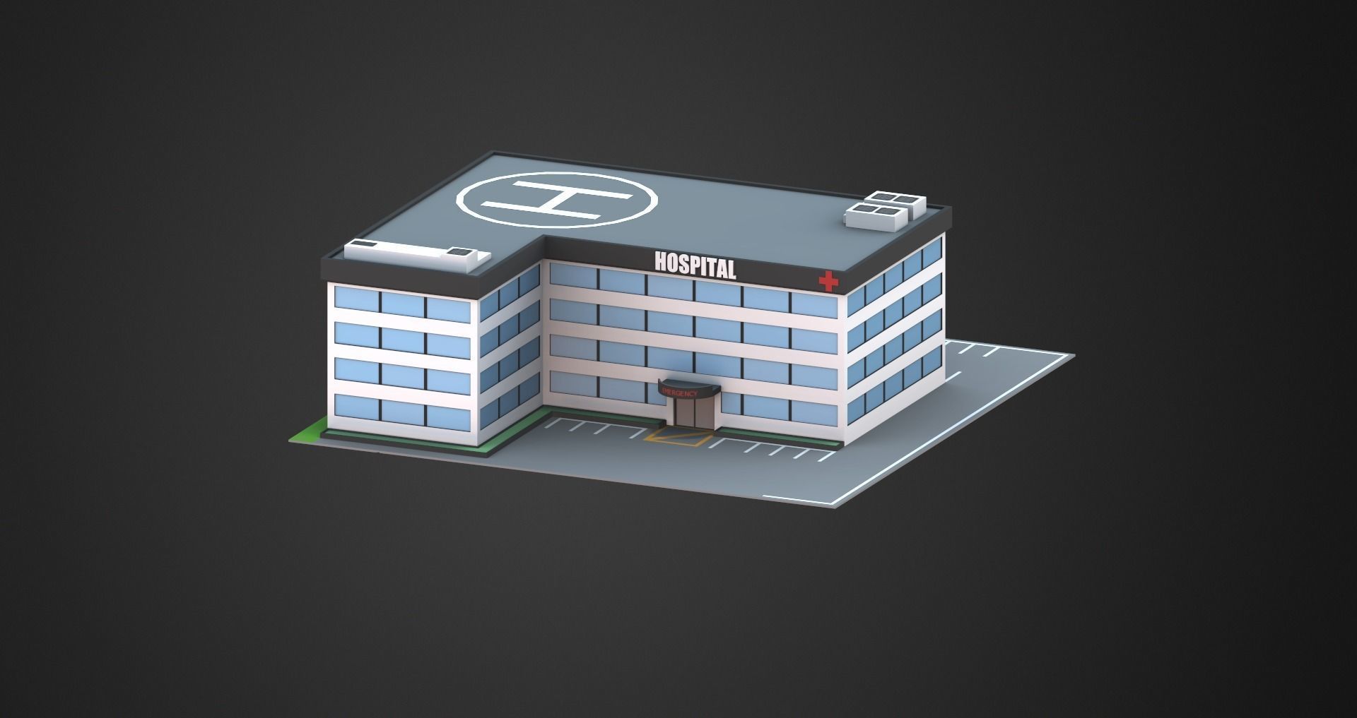 Low Poly City Pack Low-poly 3D model_28