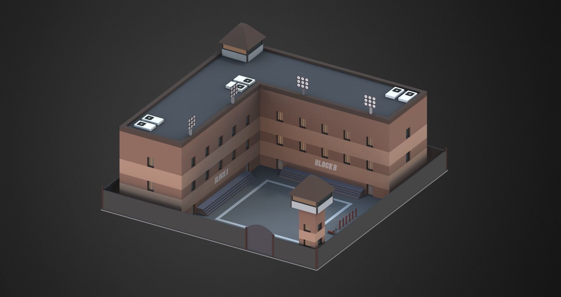 Low Poly City Pack Low-poly 3D model_71